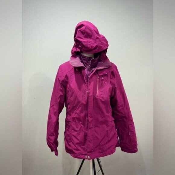 SALE! Women’s Purple The North Face Triclimate Jacket Size L EUC - Picture 1 of 9